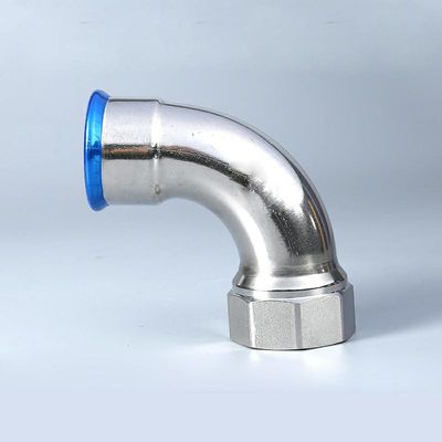 متریک صنعتی رزوه داخلی فشرده سازی فشاری 2 مگاپاسکال 90 درجه