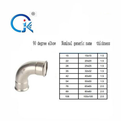 اتصالات فشرده سازی پوش فیت SS304 SS304L کانکتور رزوه ای نر پروفیل V