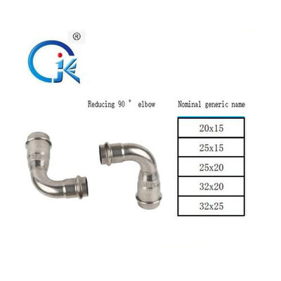 نمونه های رایگان استاندارد OEM فولاد ضد زنگ 90 درجه ANSI