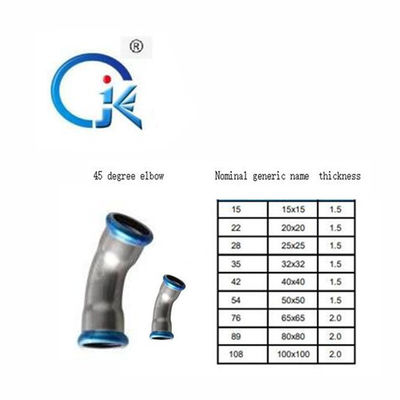 Nickel White V Profile 45 Degree Ebow Pipe Fitting Standard ASME