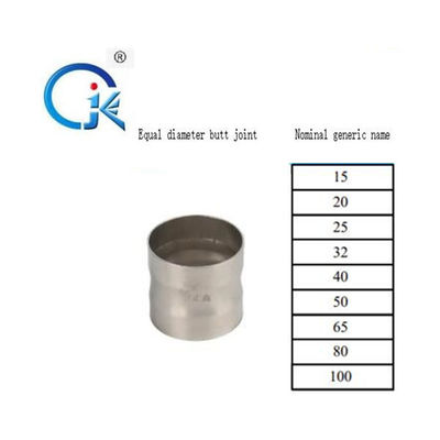 اتصالات پرس مشخصات DVGW / WRAS M اتصالات فولادی ضد زنگ کوپلینگ 1.6 مگا پاسکال