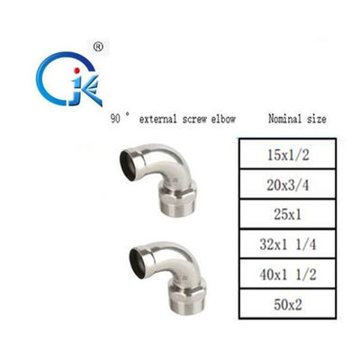 اتصالات پرس فولاد کربن OEM DN20 زانویی 90 درجه نر ماده