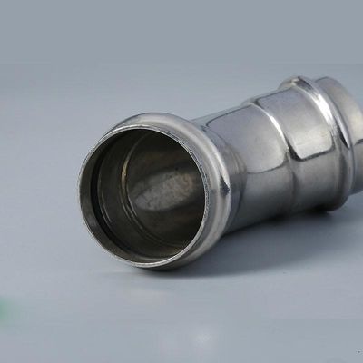اتصالات لوله شیاردار 2Mpa زانویی لوله فولادی ضد زنگ استاندارد 45 درجه ANSI