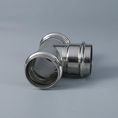 اتصالات پرس مشخصات DVGW / WRAS M اتصالات فولادی ضد زنگ کوپلینگ 1.6 مگا پاسکال