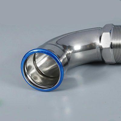 نمونه های رایگان استاندارد OEM فولاد ضد زنگ 90 درجه ANSI